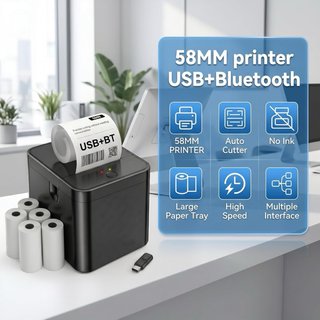 NUOVO! Stampante Termica Portatile 58mm Bluetooth