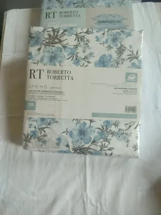 Funda Nórdica Roberto Torretta 135 cm y sabanas a