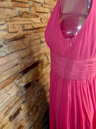 Vestido cóctel coral talla M