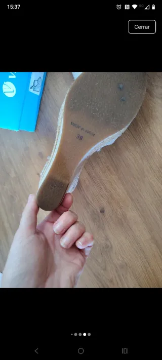 Alpargatas Viguera Plateadas Talla 39