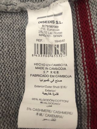 Jersey Amichi Gris y Rojo Talla L