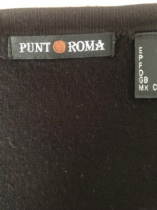 Chaqueta Punto Roma Negra Talla S