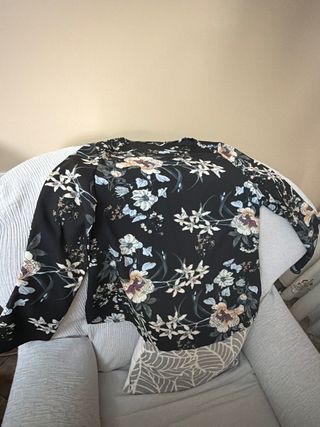 Blusa estampada manga larga