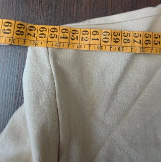 Abrigo sudadera ligera verano beige con dibujo