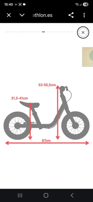Bicicleta infantil Btwin 2-4 años