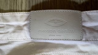 Pantalón vaquero Mexton blanco desgarrado