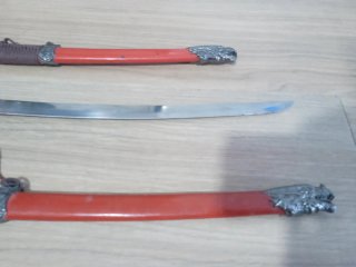 Espadas decorativas dragón (2 unidades)