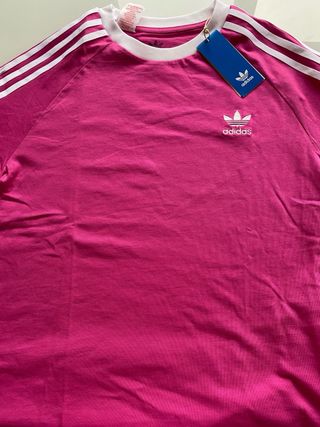 Camiseta Adidas Original Rosa Talla 15-16.