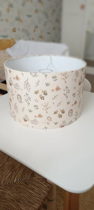 Pantalla lámpara infantil bosque