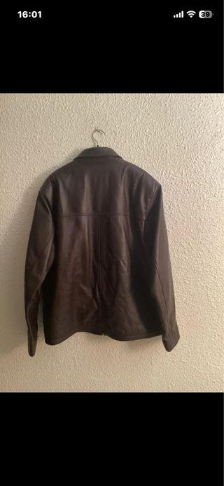 Chaqueta de piel Moon marrón