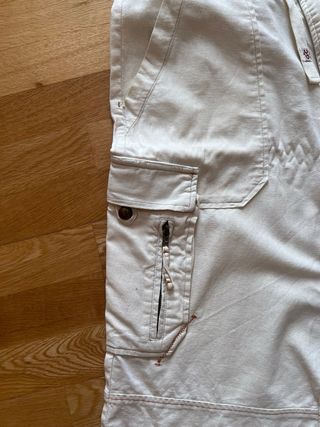 Pantalón Bermudas de lino estilo cargo para chico