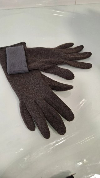 Guantes EEM paño forro polar gris