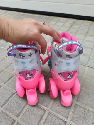 Patines infantiles unicornio rosa