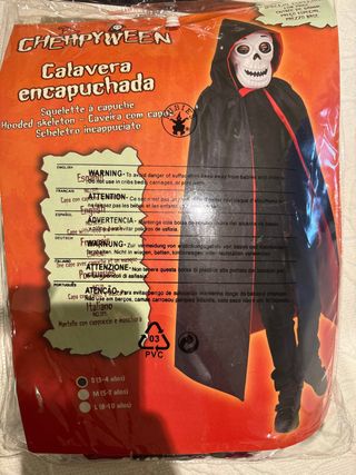 Disfraz Calavera Encapsulada Niño 3-4 Años