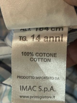 Camicia bambino Primigi 14 anni