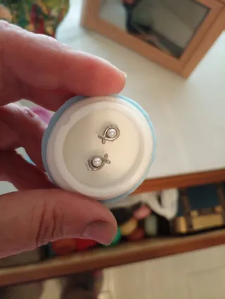 Pendientes Acero Hipoalergénicos Perla