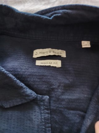 Camicia uomo maniche corte blu