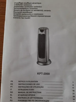 Calefactor y Ventilador Cerámico CELCIA KPT-2000