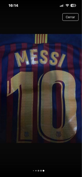 Camiseta Barça Messi 10 Talla 7 Años
