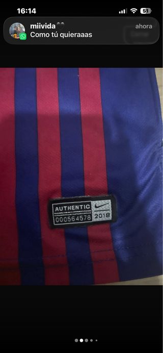 Camiseta Barça Messi 10 Talla 7 Años