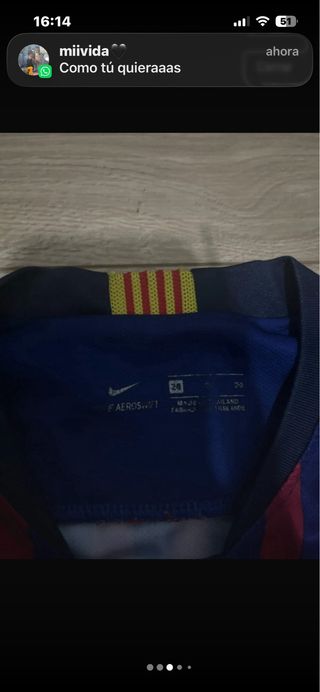 Camiseta Barça Messi 10 Talla 7 Años