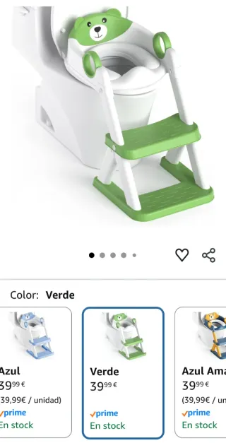 Adaptador WC niños con escalera