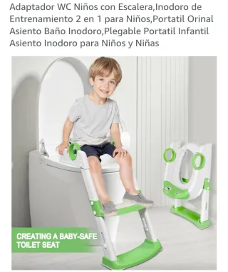 Adaptador WC niños con escalera