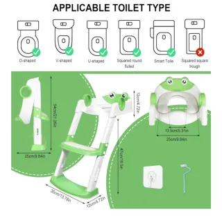 Adaptador WC niños con escalera