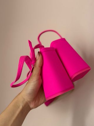 Sandalias Zara Rosa Plataforma Tacón