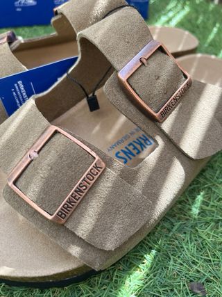 Birkenstock Arizona Beige/Marrón Talla 37