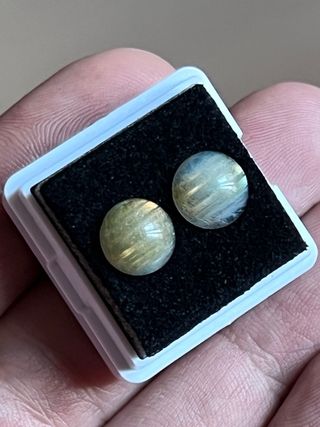 Coppia Cabochon Labradorite Naturale