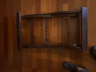 Tavolo marinaro in legno con finiture oro