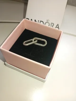Pandora Conector Pavés Plata