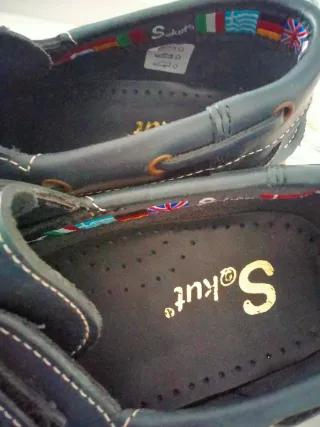 Náuticos Sckut piel azul talla 38