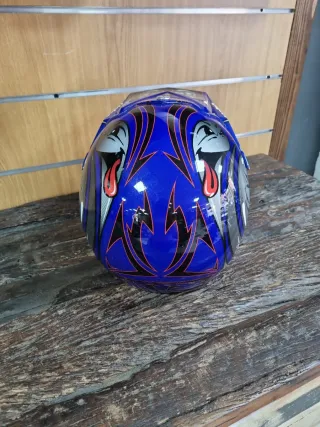 Casco Hebo Off Road Azul CRAZ X2