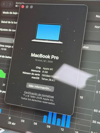 MacBook Pro M1 8 RAM 256GB Plata