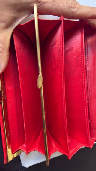 Monedero Chanel Vintage Rojo en piel.