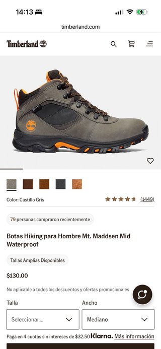 Botas de Montaña Timberland Mt. Maddsen Mid