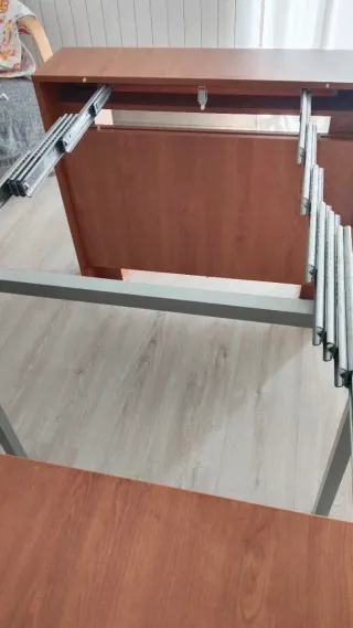Mesa comedor extensible madera