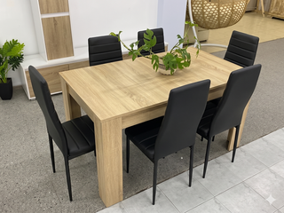 Mesa comedor extensible con 6 sillas - ENVIAMOS