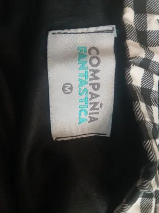 Falda cuadros blanco y negro