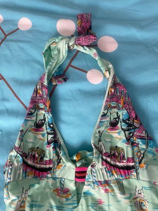 Bañador Zara Halter Estampado Venecia