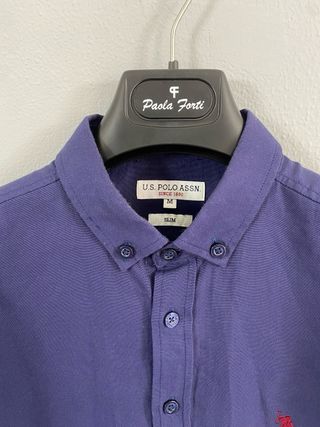Camicia U.S. Polo Assn. Blu Slim Fit - Taglia M