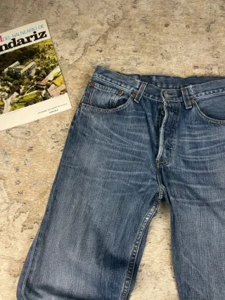 Levi's 501 Jeans Vintage Desgastados Botones