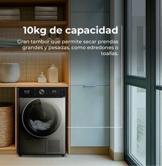 SECADORA 10kg EVVO. INVERTER  1400 rpm.