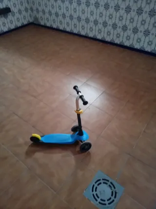 Patinete infantil 3 ruedas azul