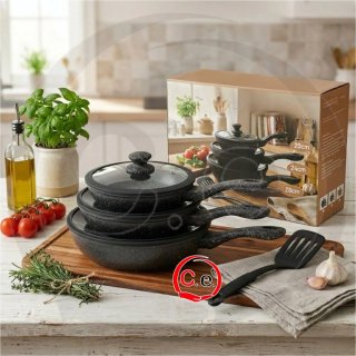 Set 3 Padelle Pietra Lavica