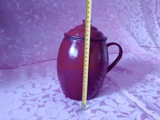 Antico zuppiere in porcellana di 22,5 cm di altezza
