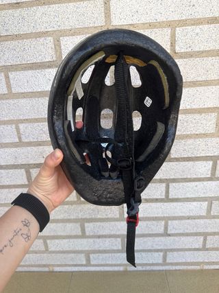 Casco bici infantil rojo ajustable 47cm a 53cm