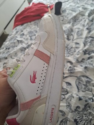 Zapatillas Lacoste Blancas y Rosas